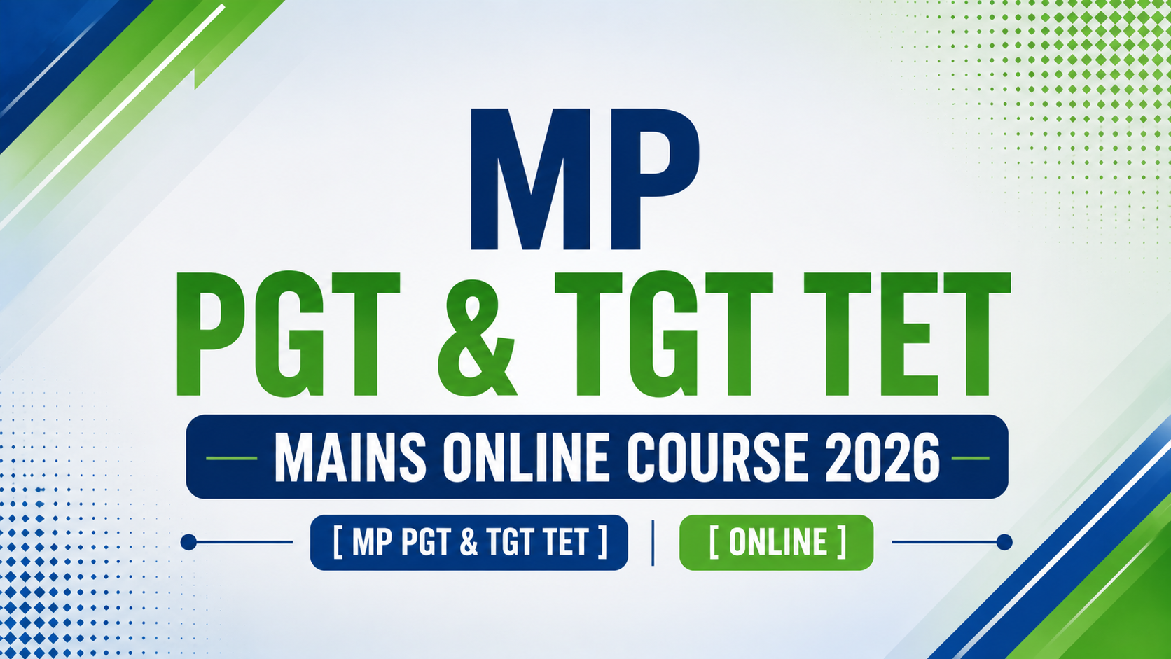 MP PGT & TGT TET Mains Online Course 2026